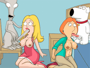Francine Porn - Roger and Brian Fucking Francine and Lois - cartoonporn.porn